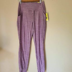 All In Motion Soft Knit Mid Rise Joggers, Size XS, Purple